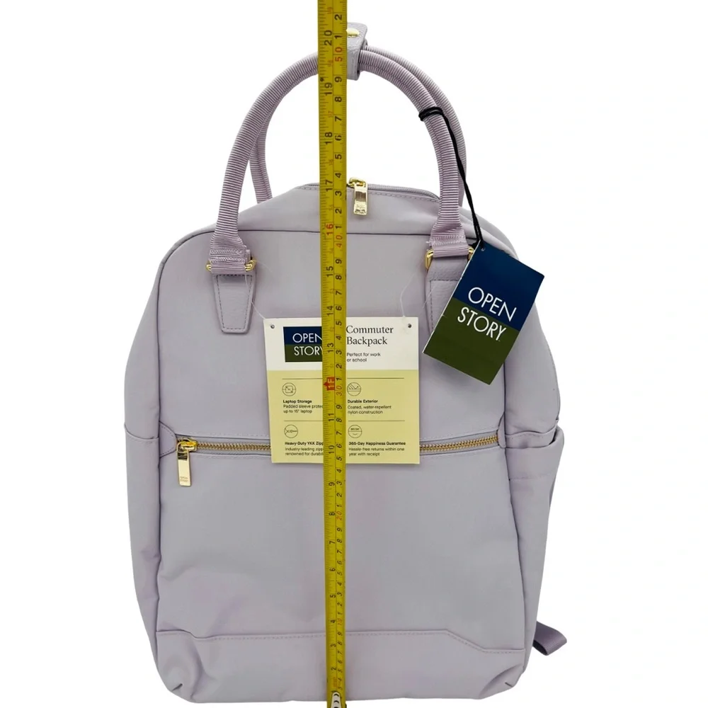 Commuter Travel School Laptop Backpack Lavender NWT - Picture 12 of 14